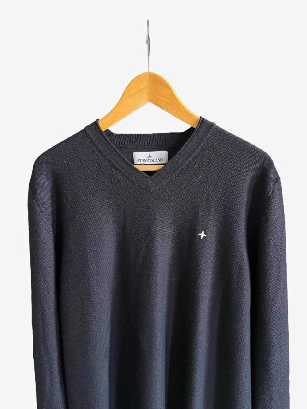 Stone Island Compass Star V-neck knit sweater